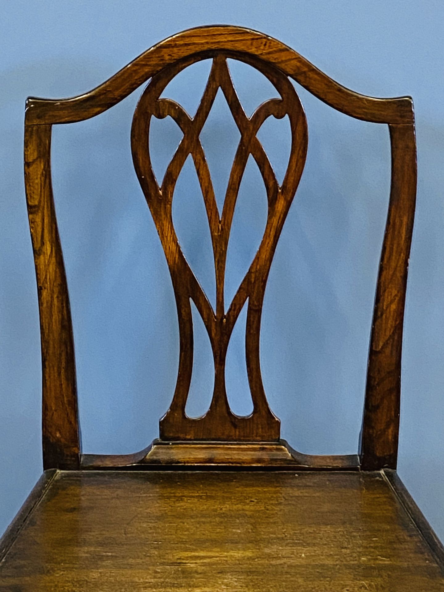 Georgian mahogany splat back chair - Image 2 of 4