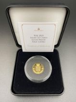 Jubilee Mint 2021 22ct gold proof half laurel coin