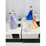 Four boxed Royal Doulton figurines