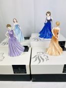 Four boxed Royal Doulton figurines