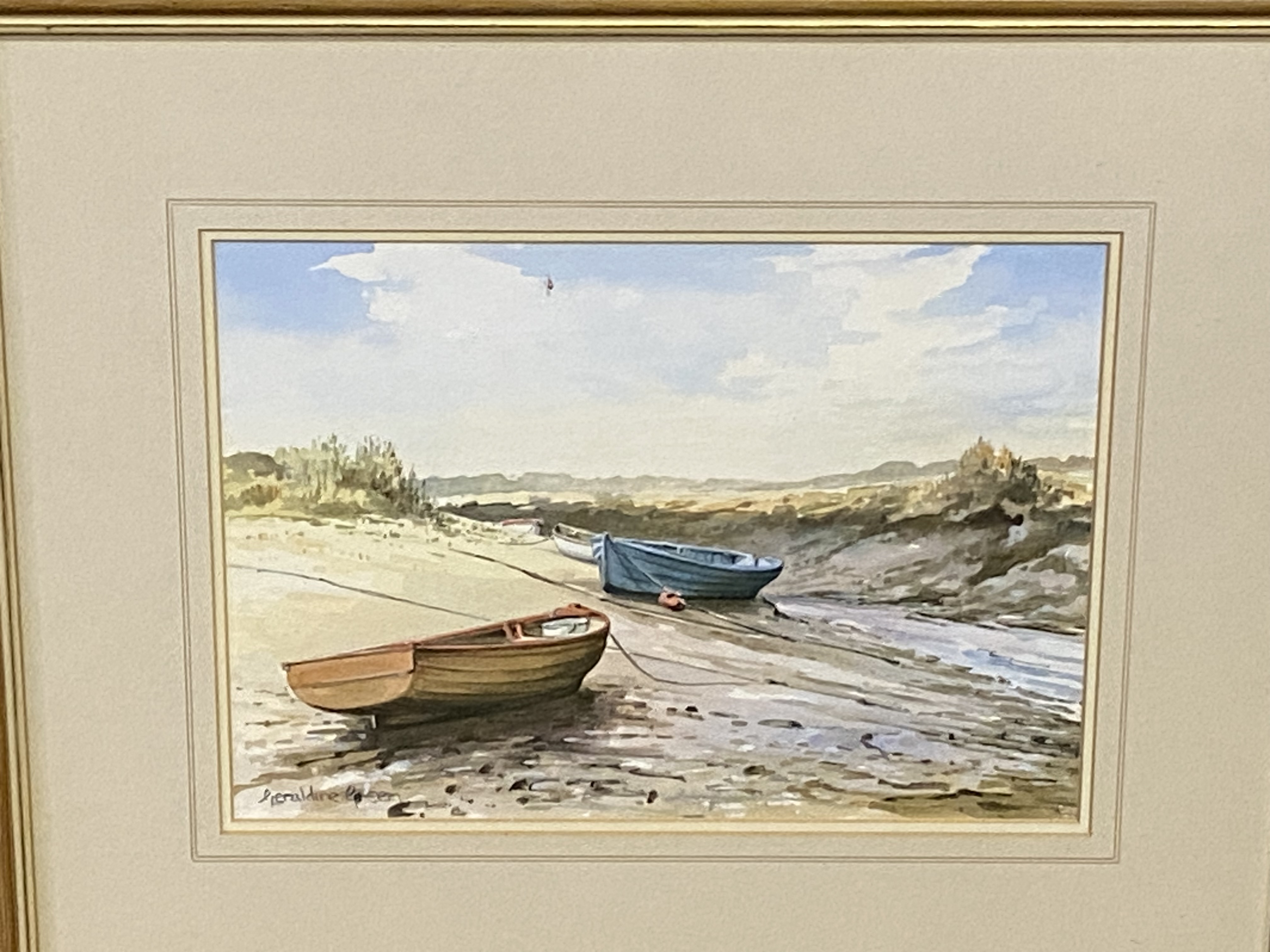 Framed and glazed watercolour signed Geraldine Green - Image 2 of 4