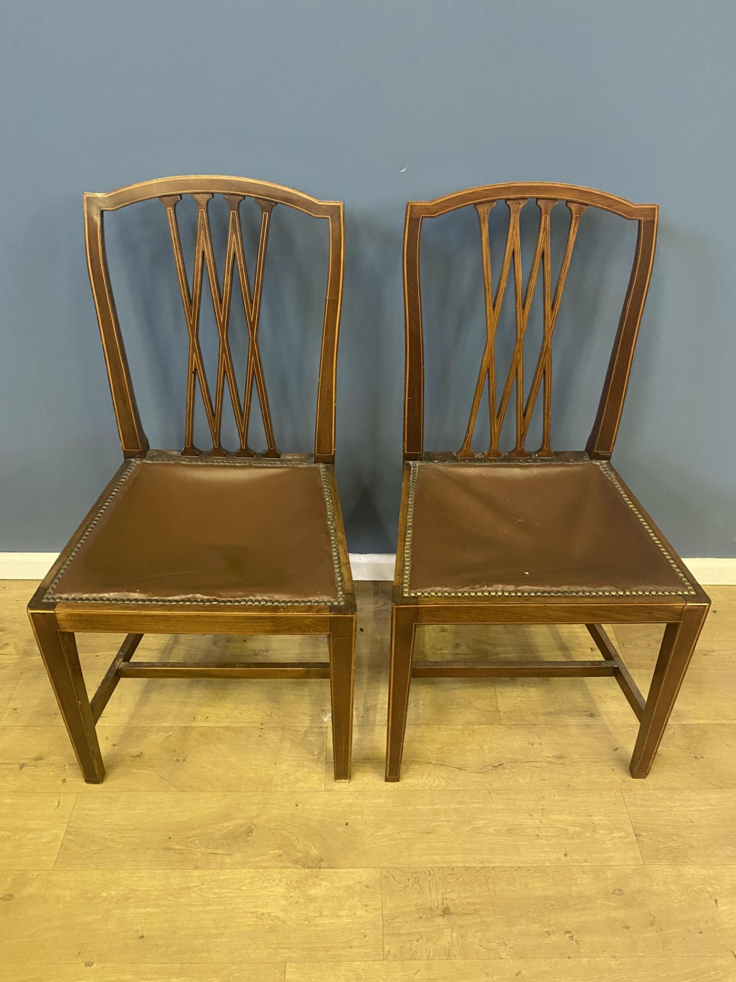 Two Mahogany dining chairs