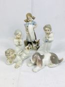 Five Lladro figurines