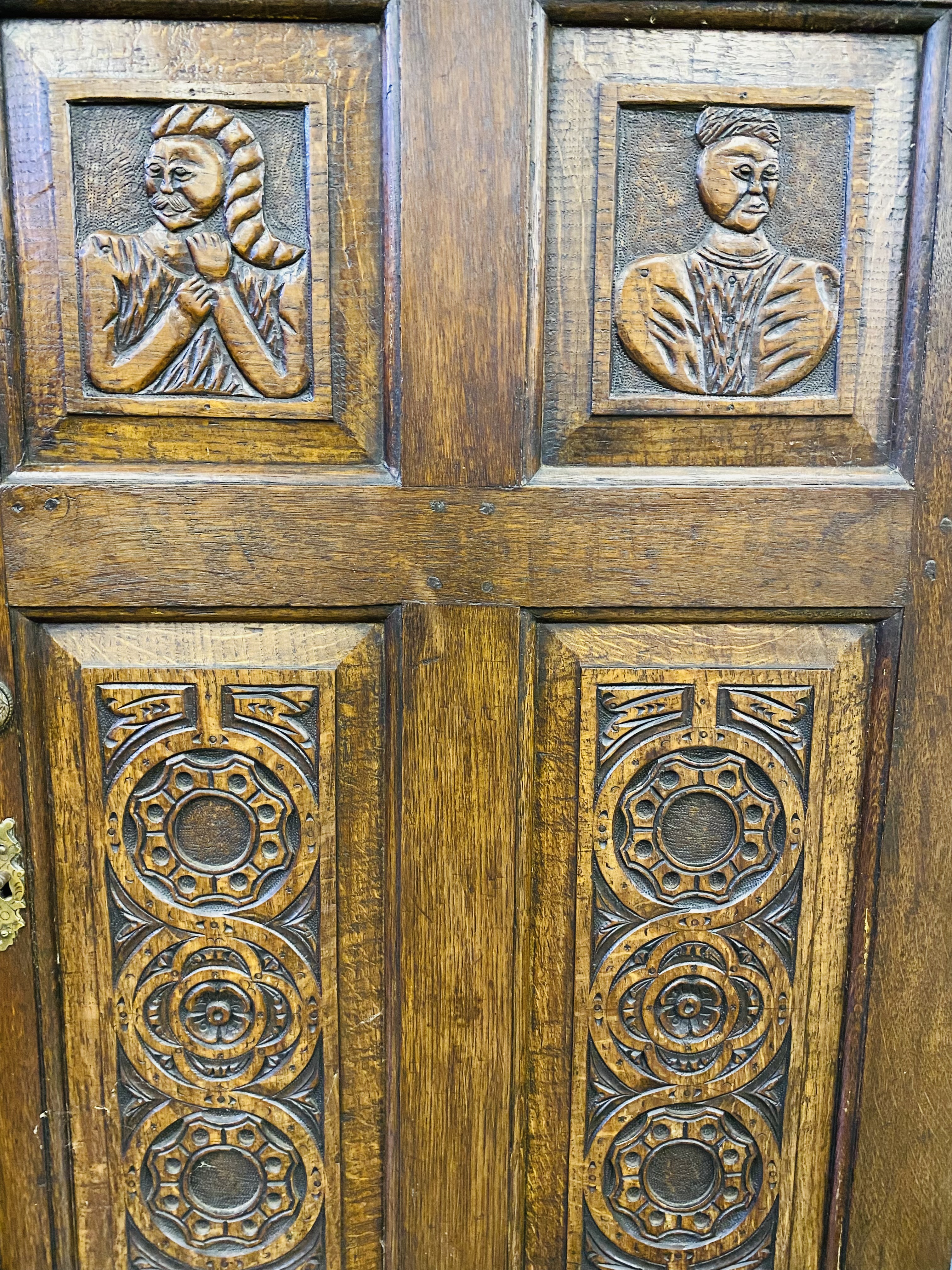 18th century continental oak clerks desk - Image 6 of 8