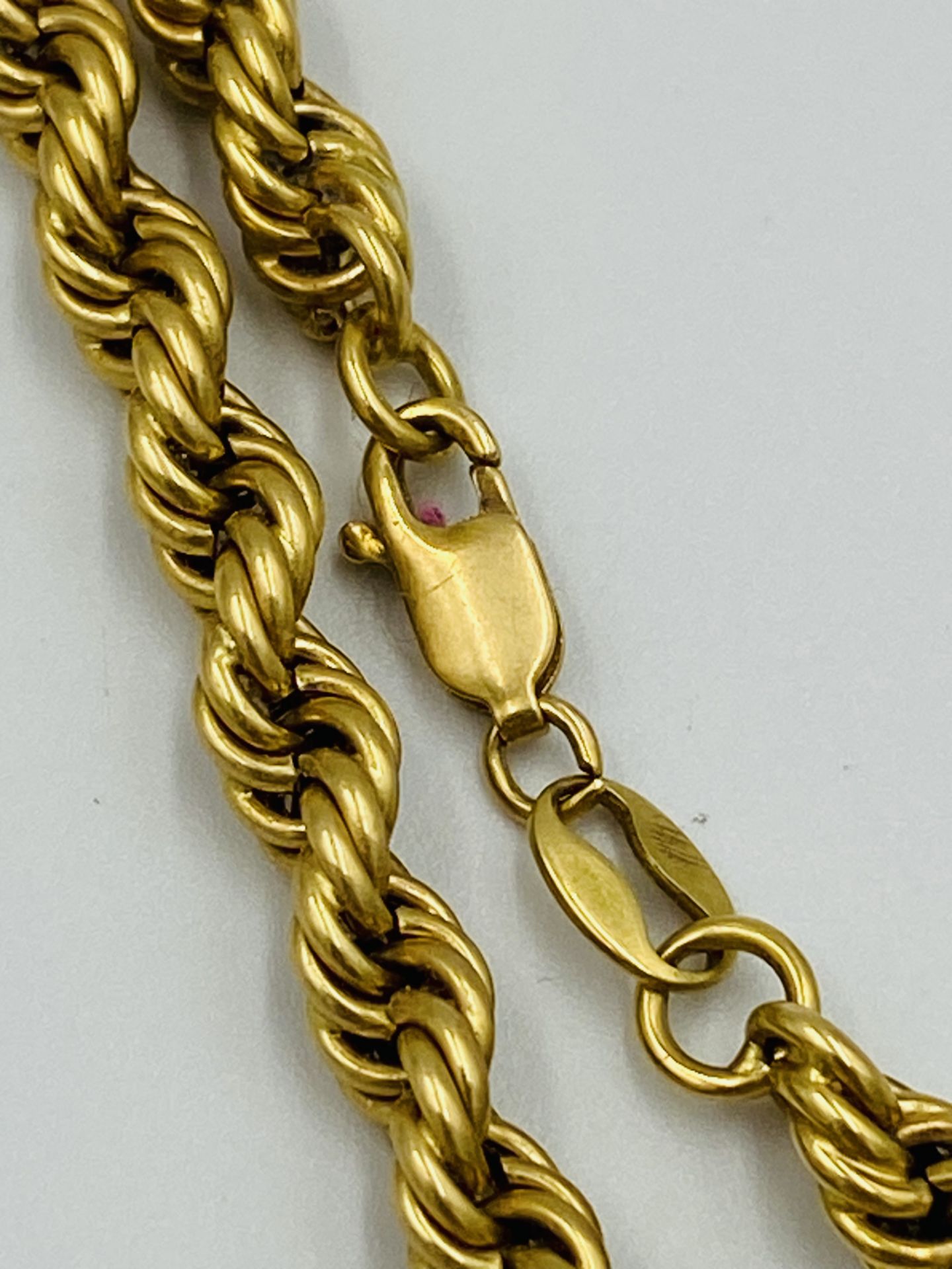 18ct gold rope twist chain - Image 4 of 4