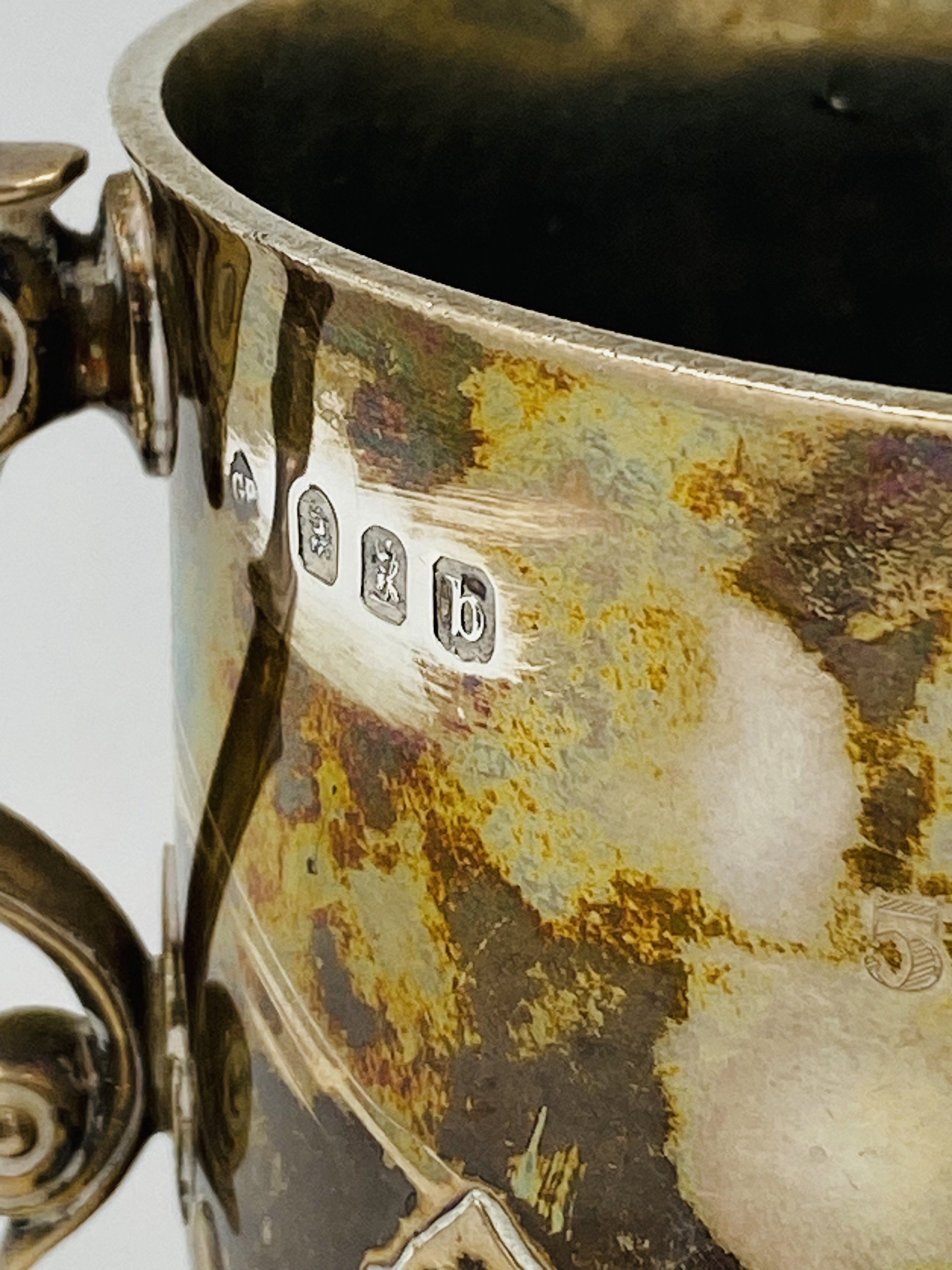 A silver two handled cup . From the Estate of Dame Mary Quant - Image 3 of 4