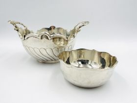 Two Continental silver bowls