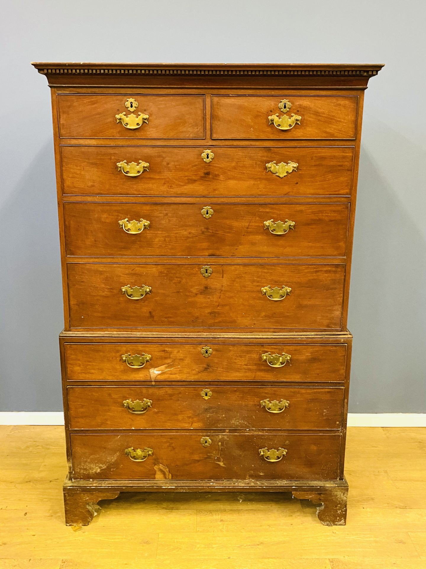 Victorian mahogany chest on chest - Image 2 of 5