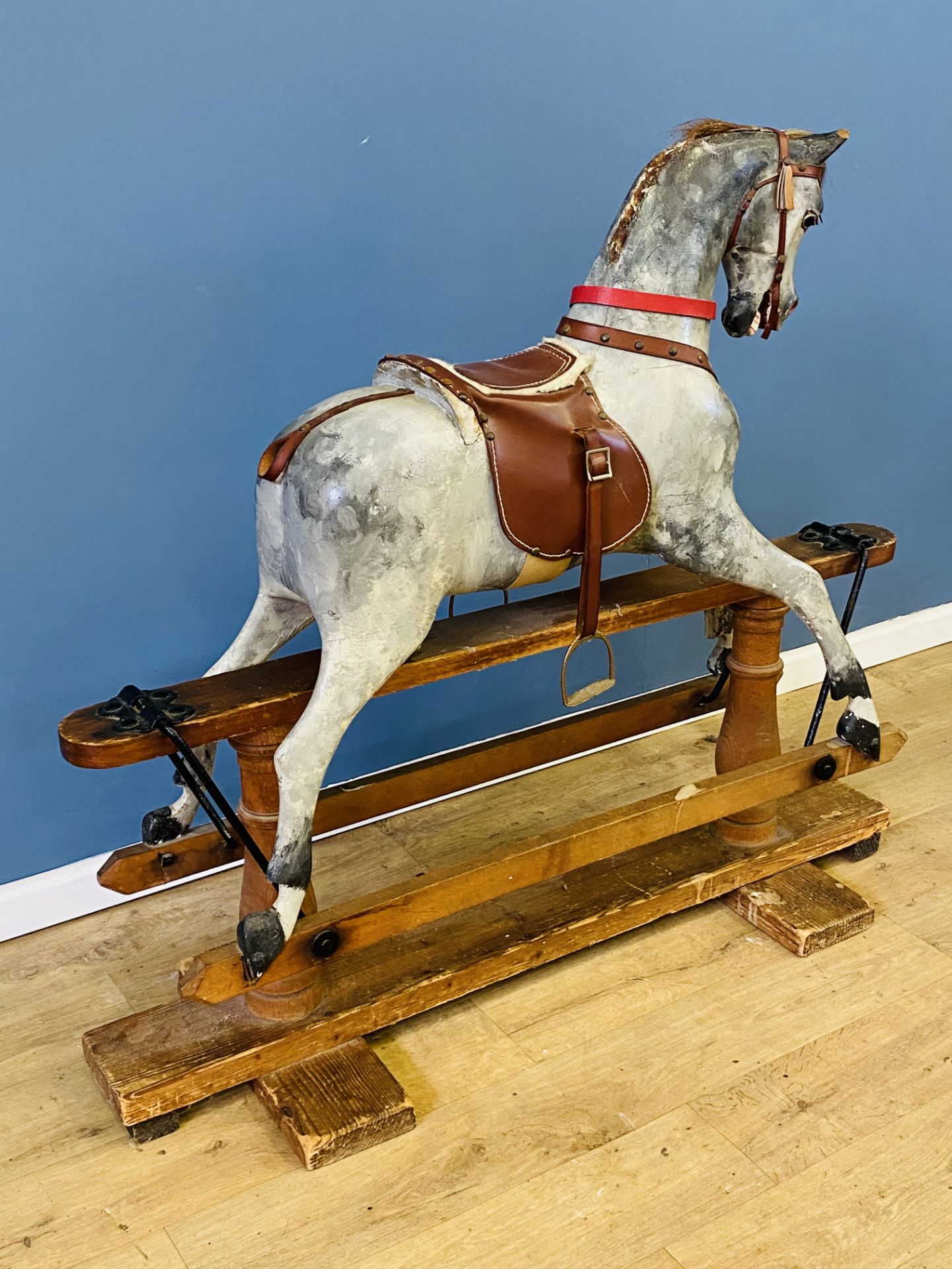 Wooden rocking horse. From the Estate of Dame Mary Quant - Image 3 of 4