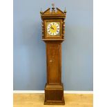 Oak cased longcase clock