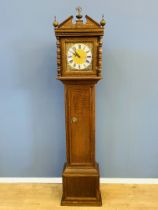 Oak cased longcase clock