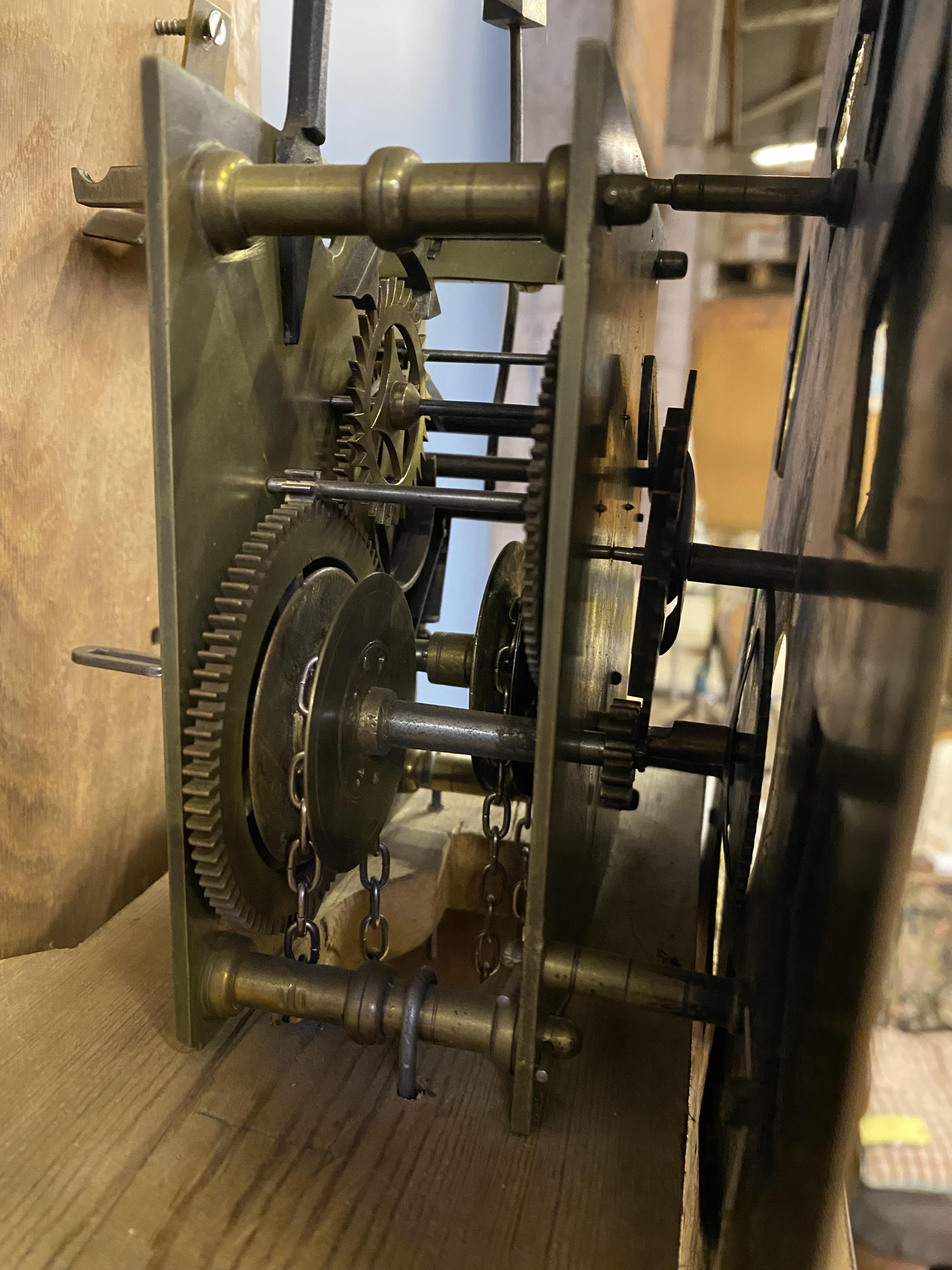 Mahogany longcase clock - Image 6 of 6