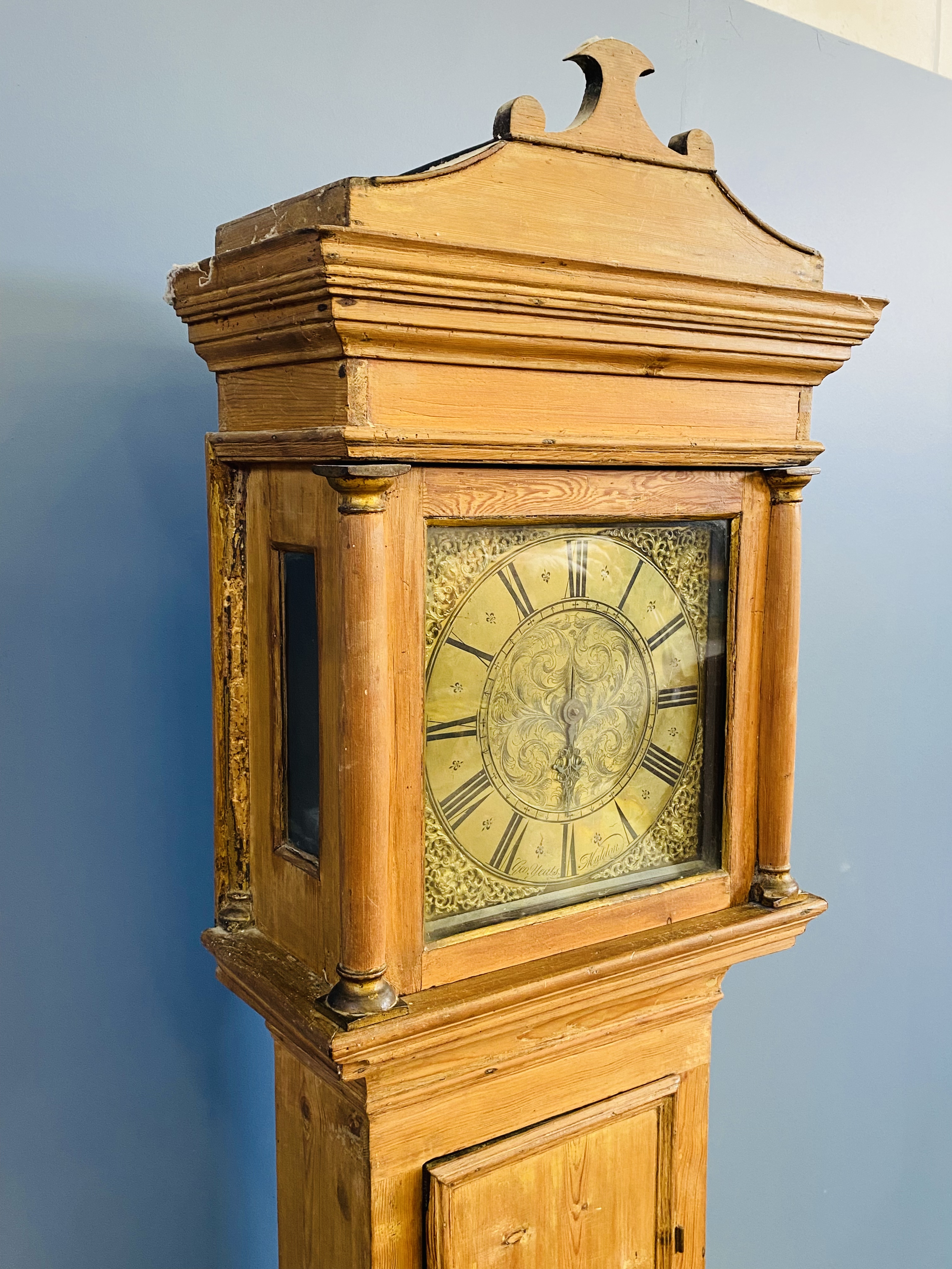 Longcase clock with brass dial. From the Estate of Dame Mary Quant - Image 4 of 7