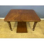 Victorian mahogany wind out dining table
