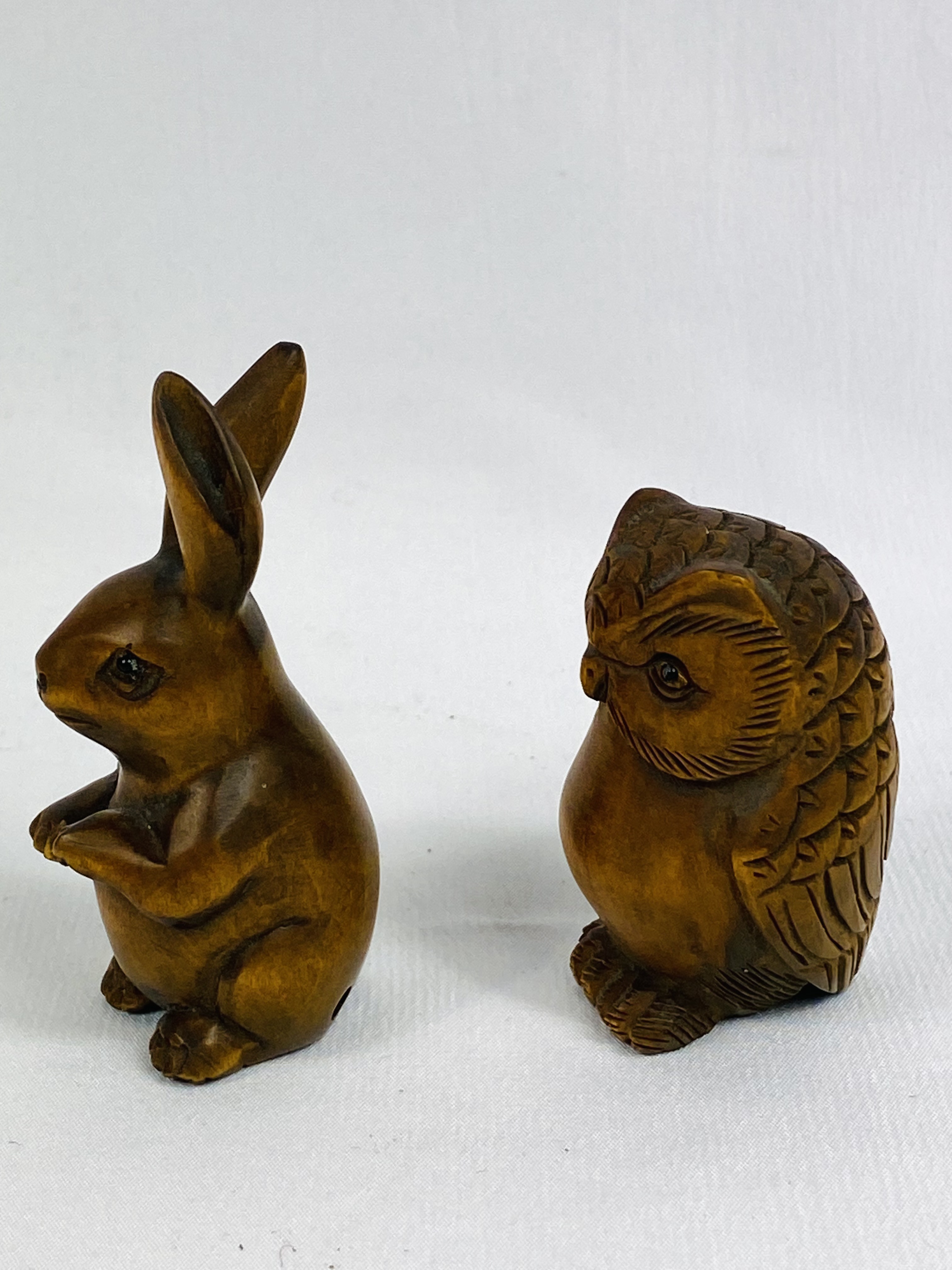 Two carved wood netsuke - Image 2 of 4