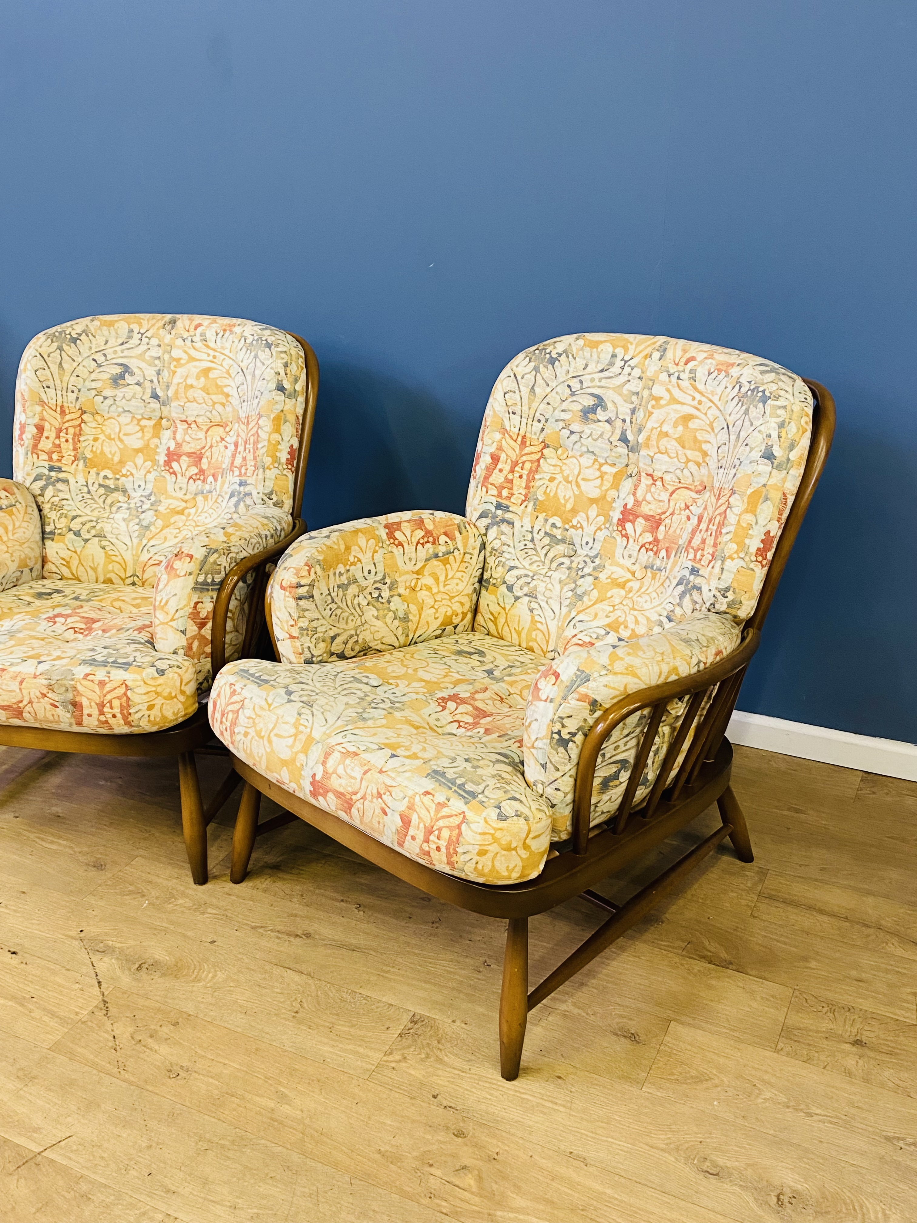 Two Ercol spindle back armchairs - Image 2 of 5