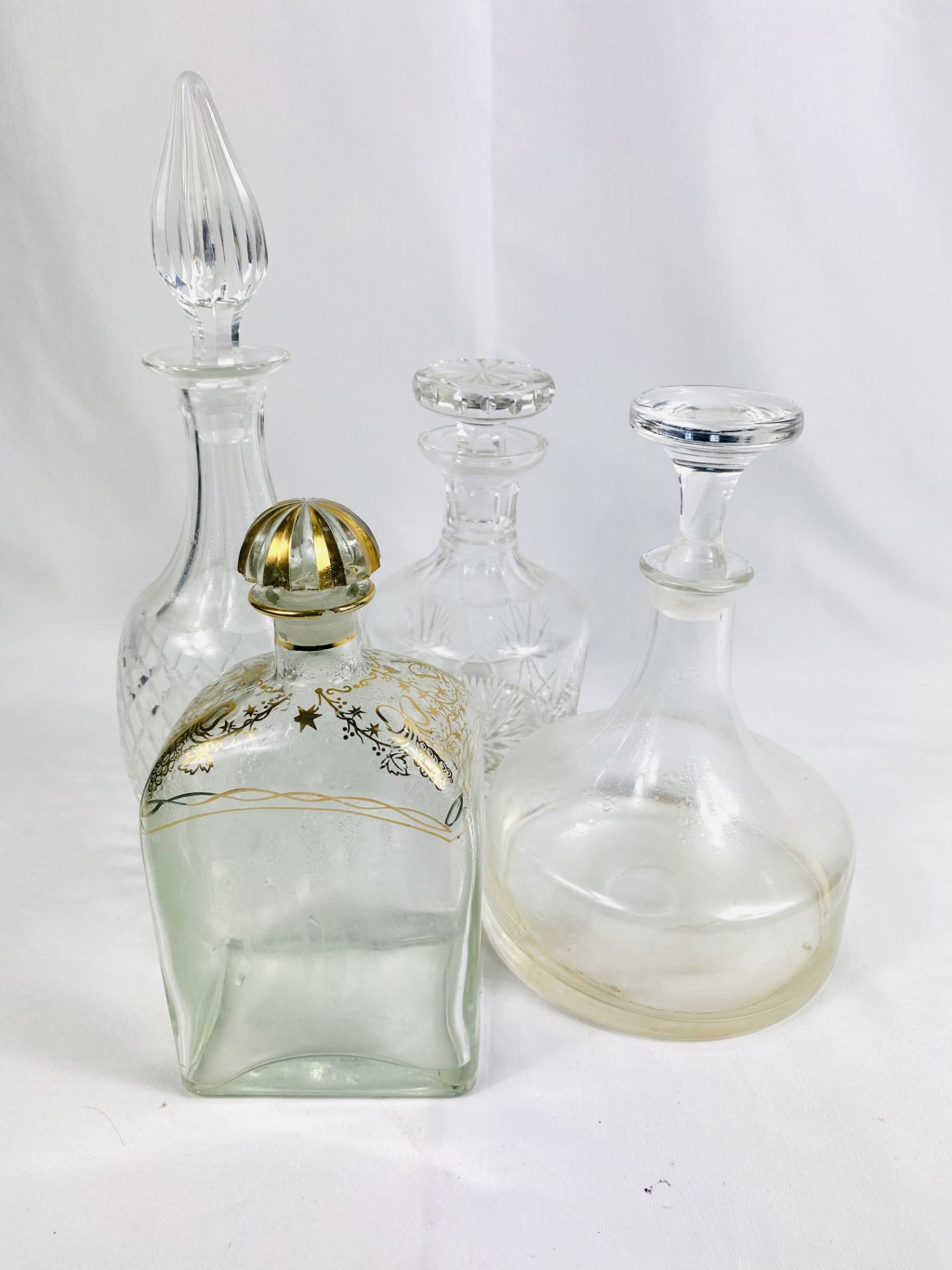 Four glass decanters - Image 2 of 3