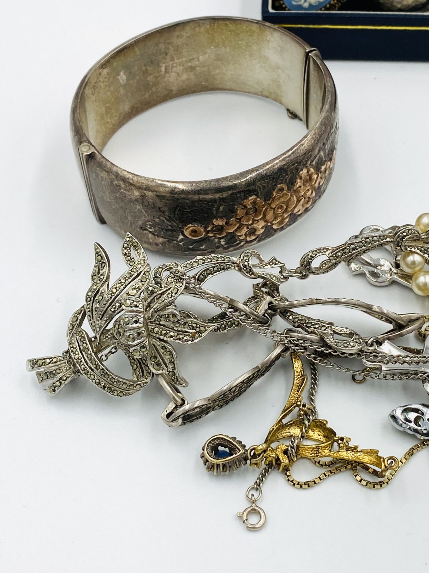 Sterling silver bracelet and other items of jewellery - Image 3 of 4