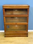 Three tier Globe-Wernicke bookcase