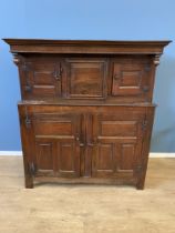 18th century oak court cupboard