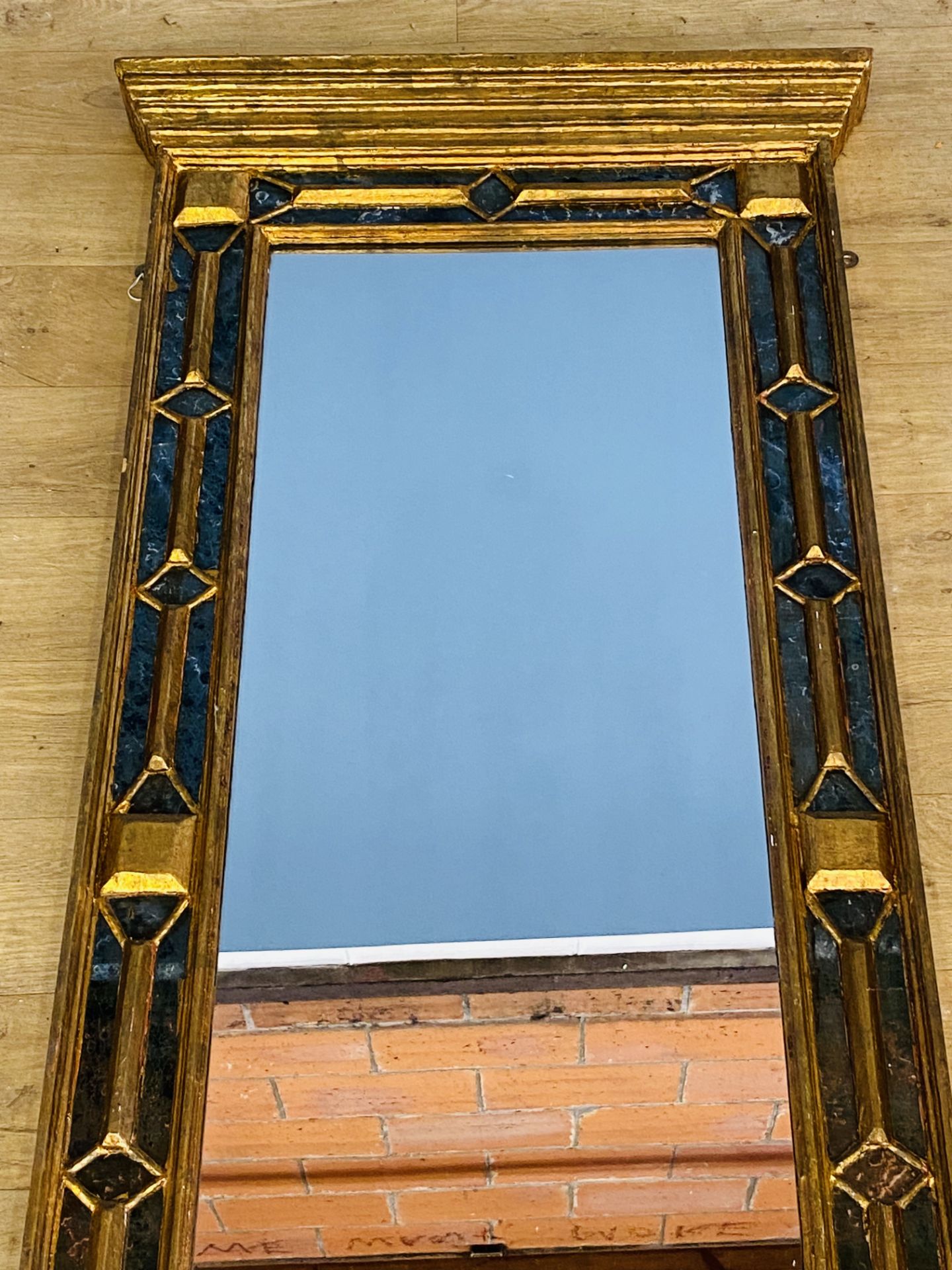 Gilt framed pillar mirror. From the Estate of Dame Mary Quant - Image 2 of 5