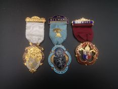 Three masonic medals