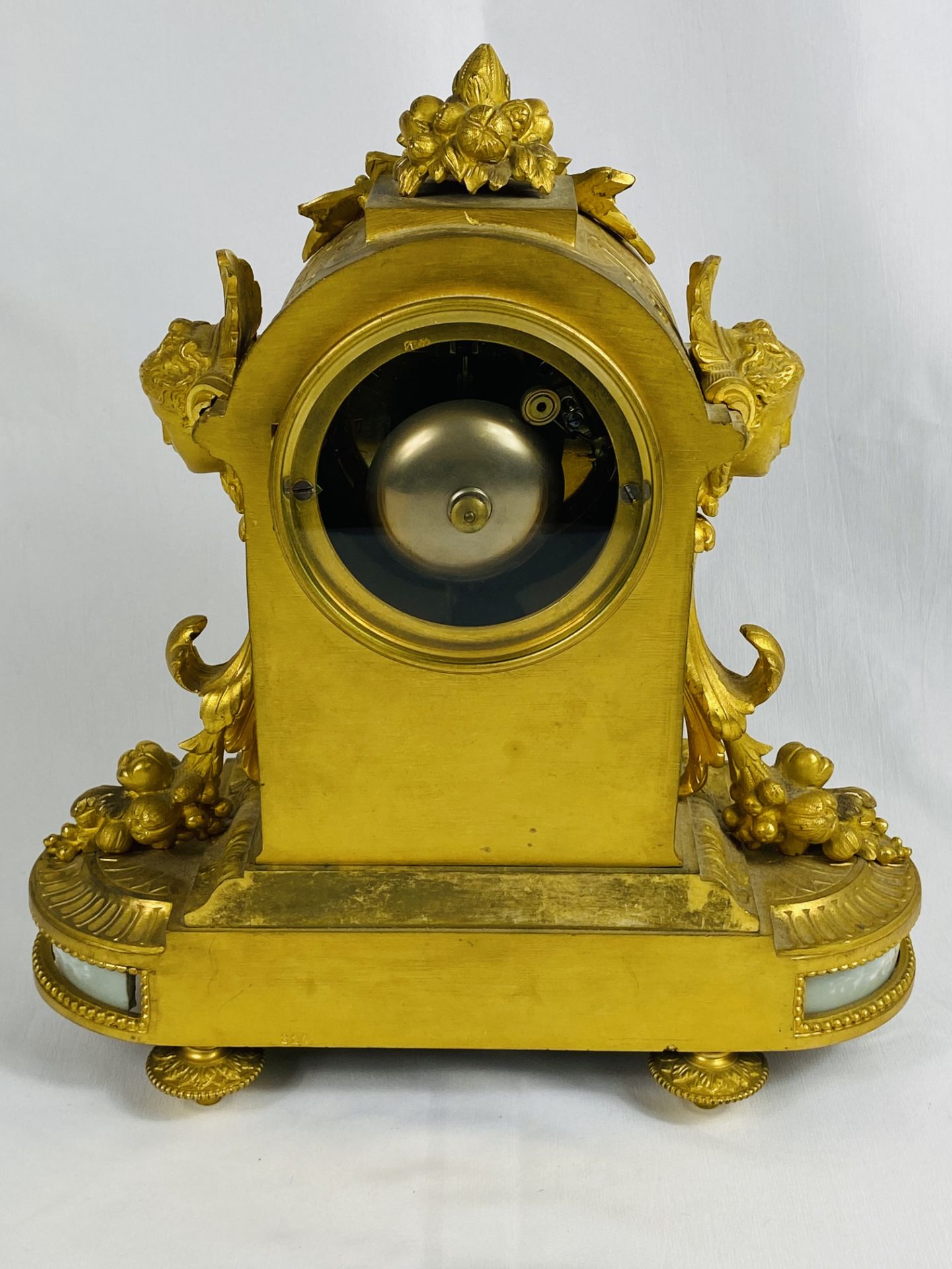 French ormolu mantel clock - Image 3 of 4