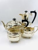 Silver tea and coffee set, Chester 1930