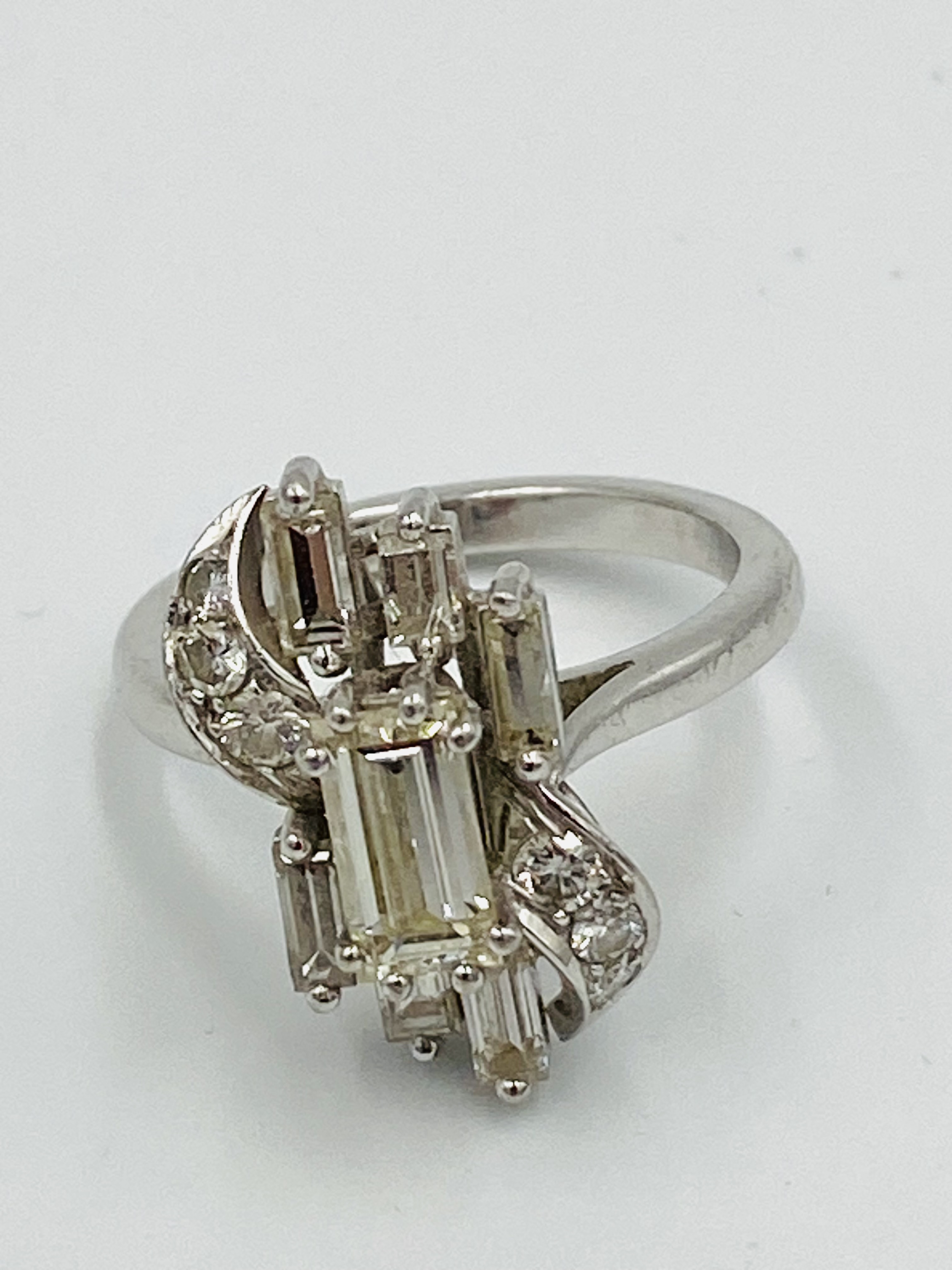 White gold and diamond cocktail ring - Image 5 of 5