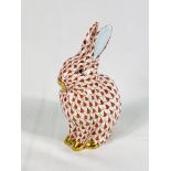 Herend porcelain rabbit