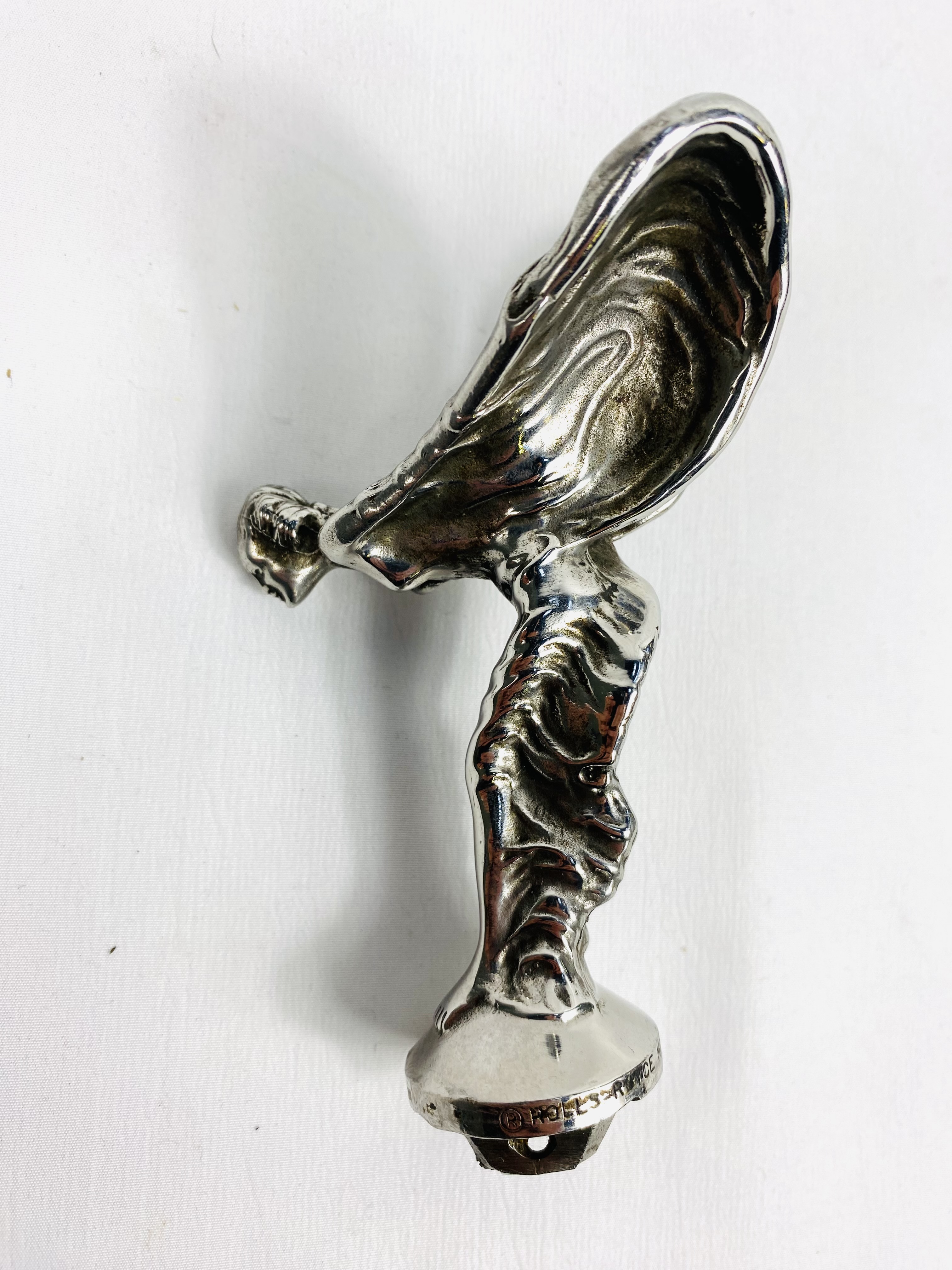 Rolls Royce Spirit of Ecstasy chrome car mascot - Image 2 of 4