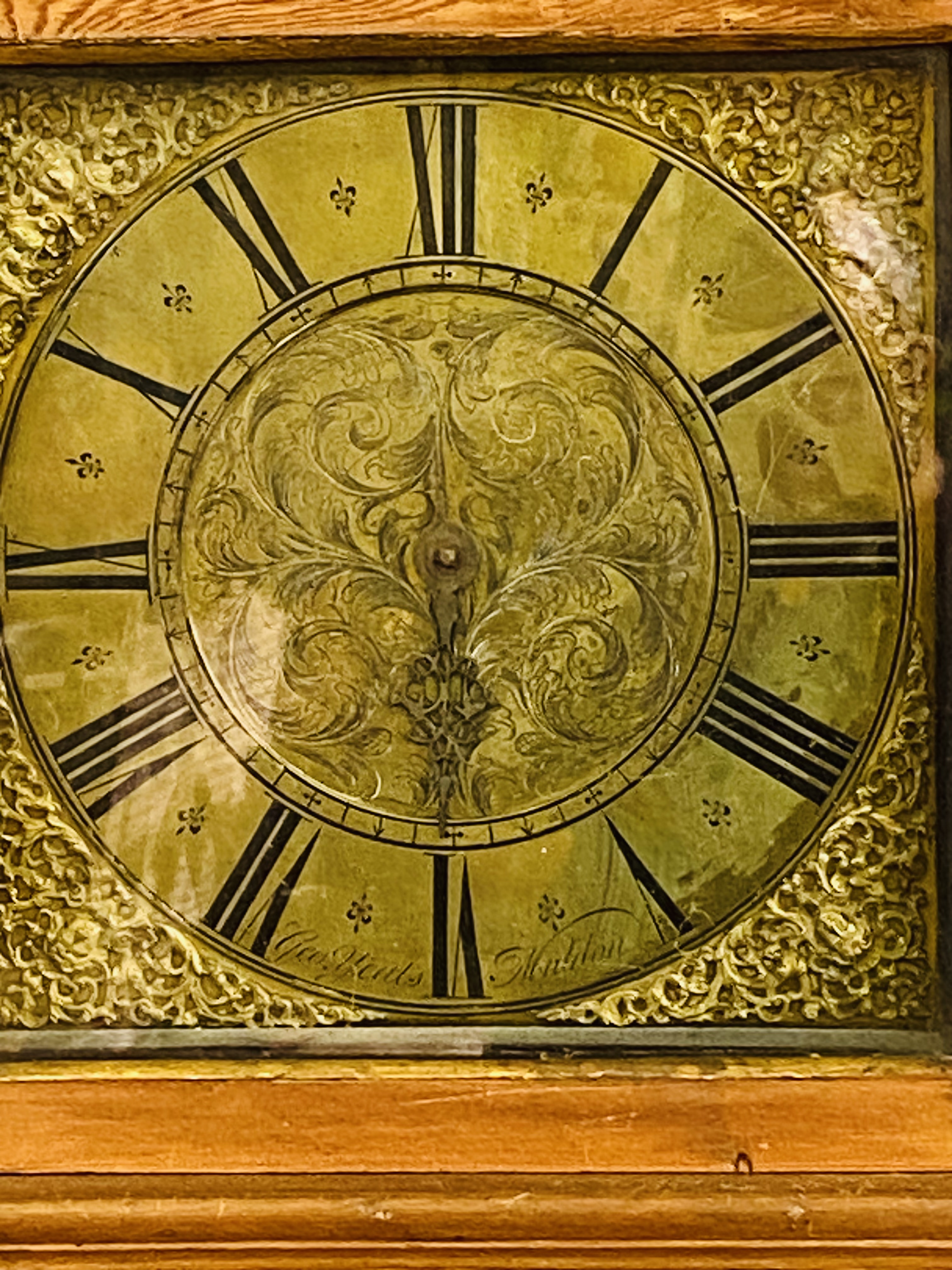 Longcase clock with brass dial. From the Estate of Dame Mary Quant - Image 5 of 7