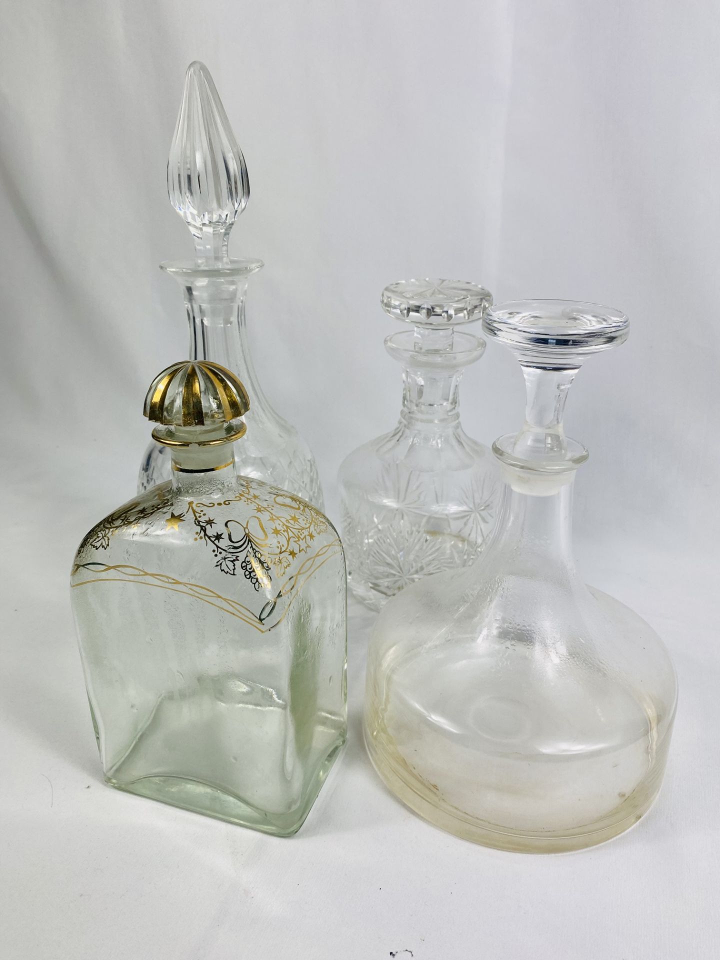 Four glass decanters - Image 3 of 3