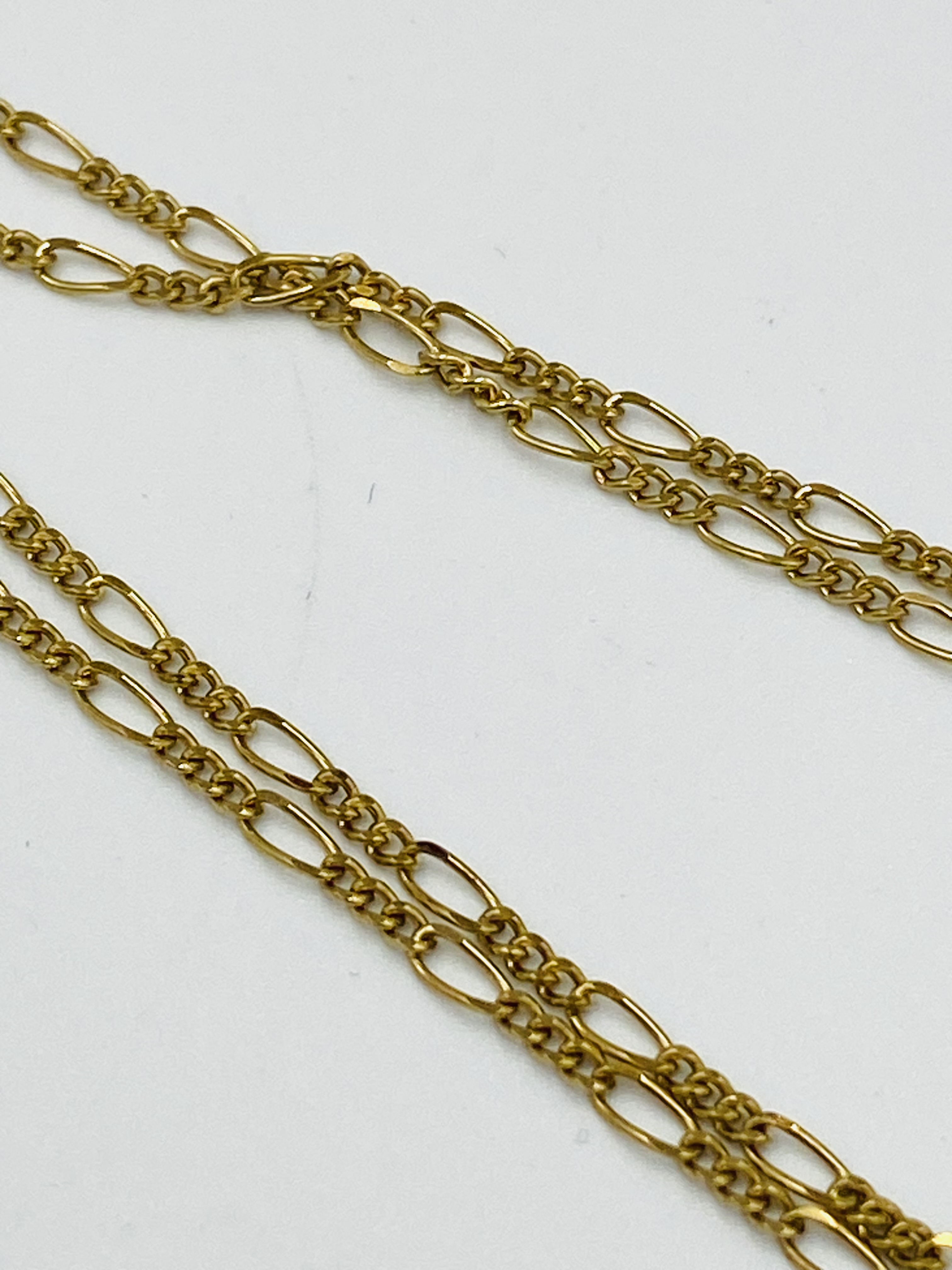 9ct gold link chain - Image 2 of 4