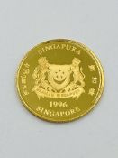 1996 Singapore $5 1/10oz gold coin
