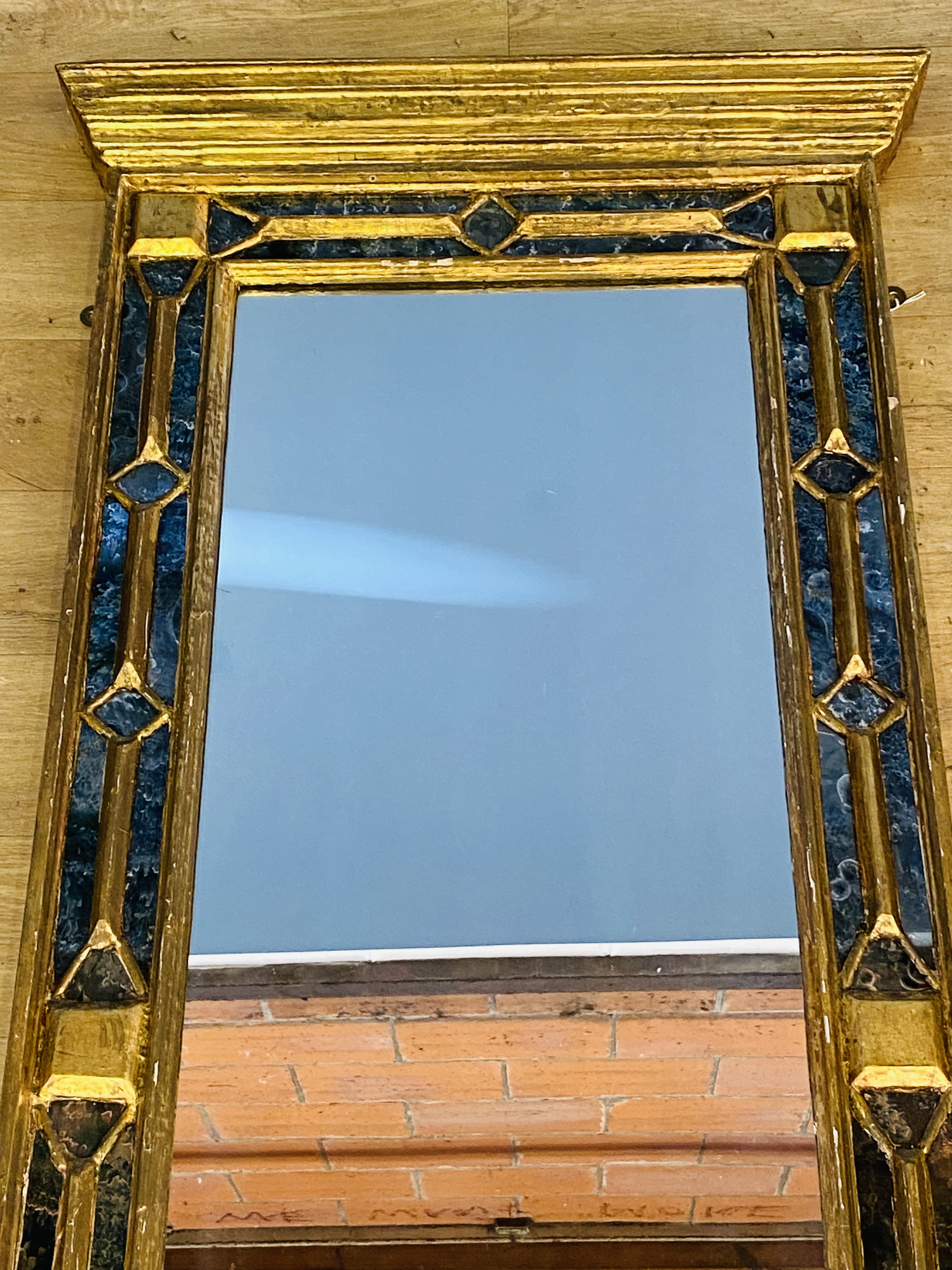 Gilt framed pillar mirror. From the Estate of Dame Mary Quant - Image 2 of 4