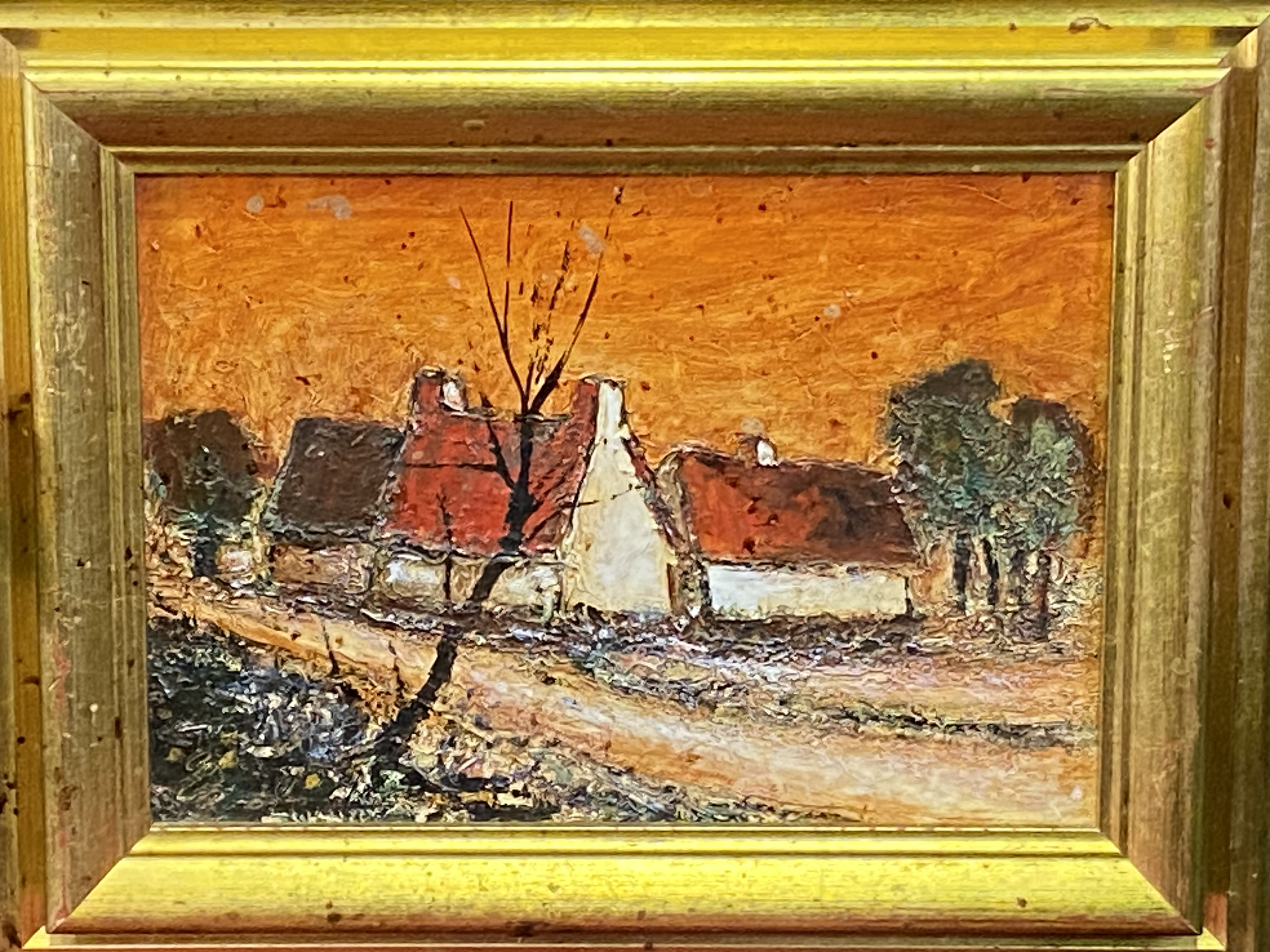 Oil on canvas of a cottage - Image 2 of 3