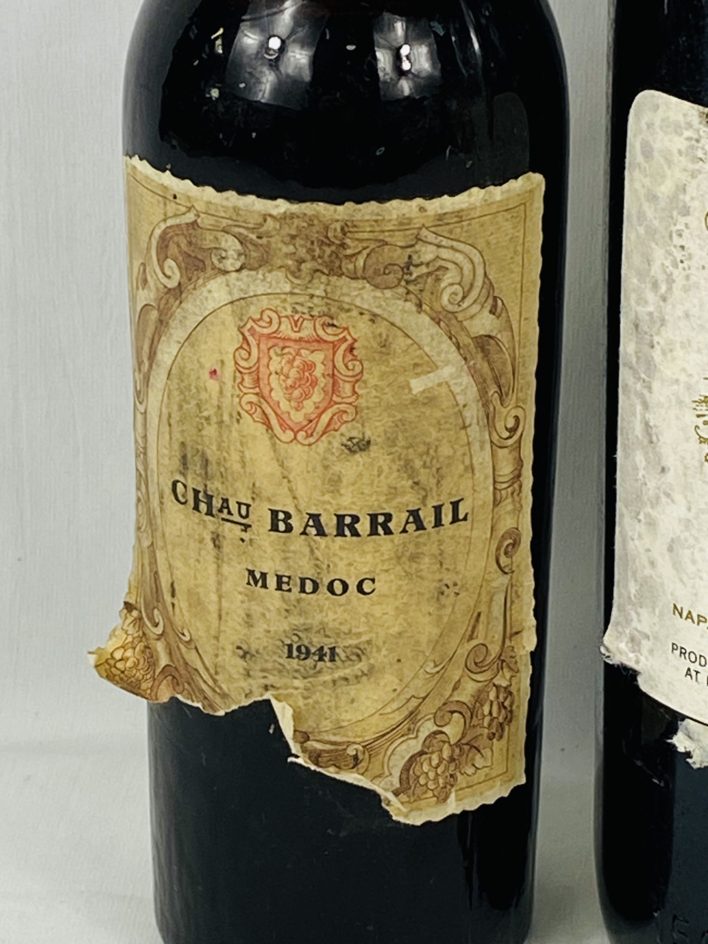 Magnum Beaulieu Vineyard Georges de Latour; Chateau Barrail 1941; Beaujolais Rodet 1984 - Image 3 of 4