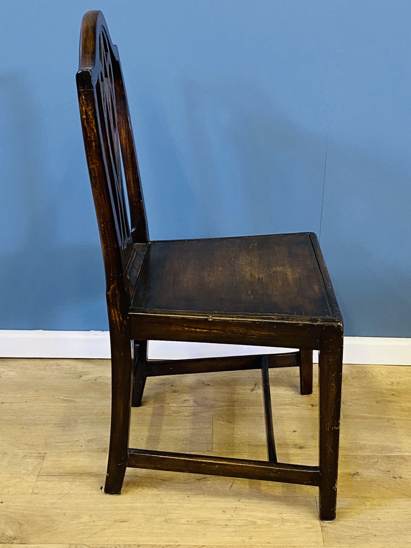 Georgian mahogany splat back chair - Image 3 of 4