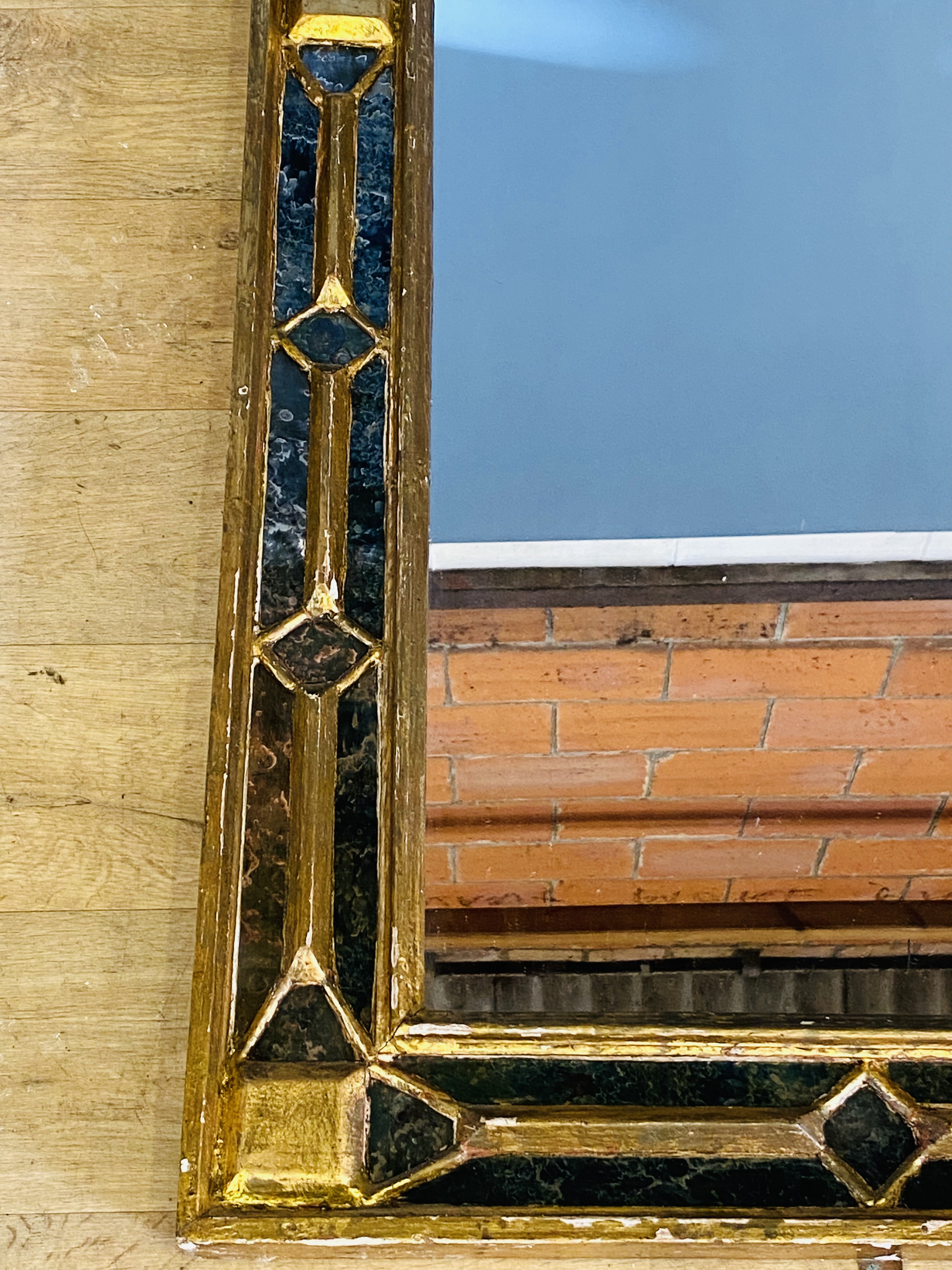 Gilt framed pillar mirror. From the Estate of Dame Mary Quant - Image 3 of 4