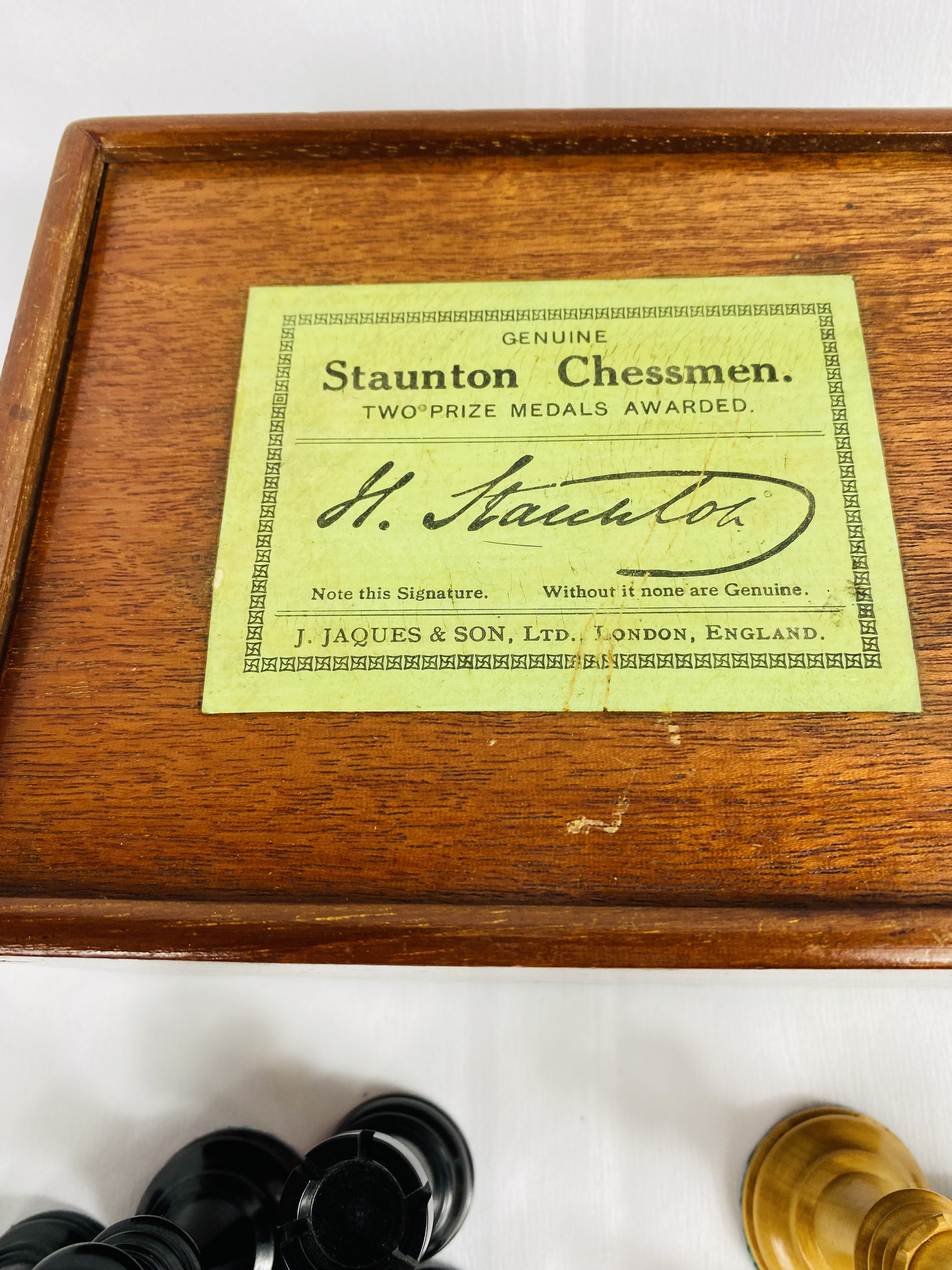 Jacques and Son Staunton style chess set - Image 2 of 5