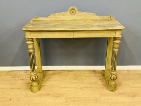 Pine console table. From the Estate of Dame Mary Quant