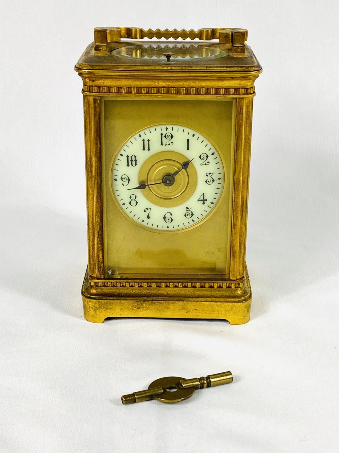 Brass carriage clock