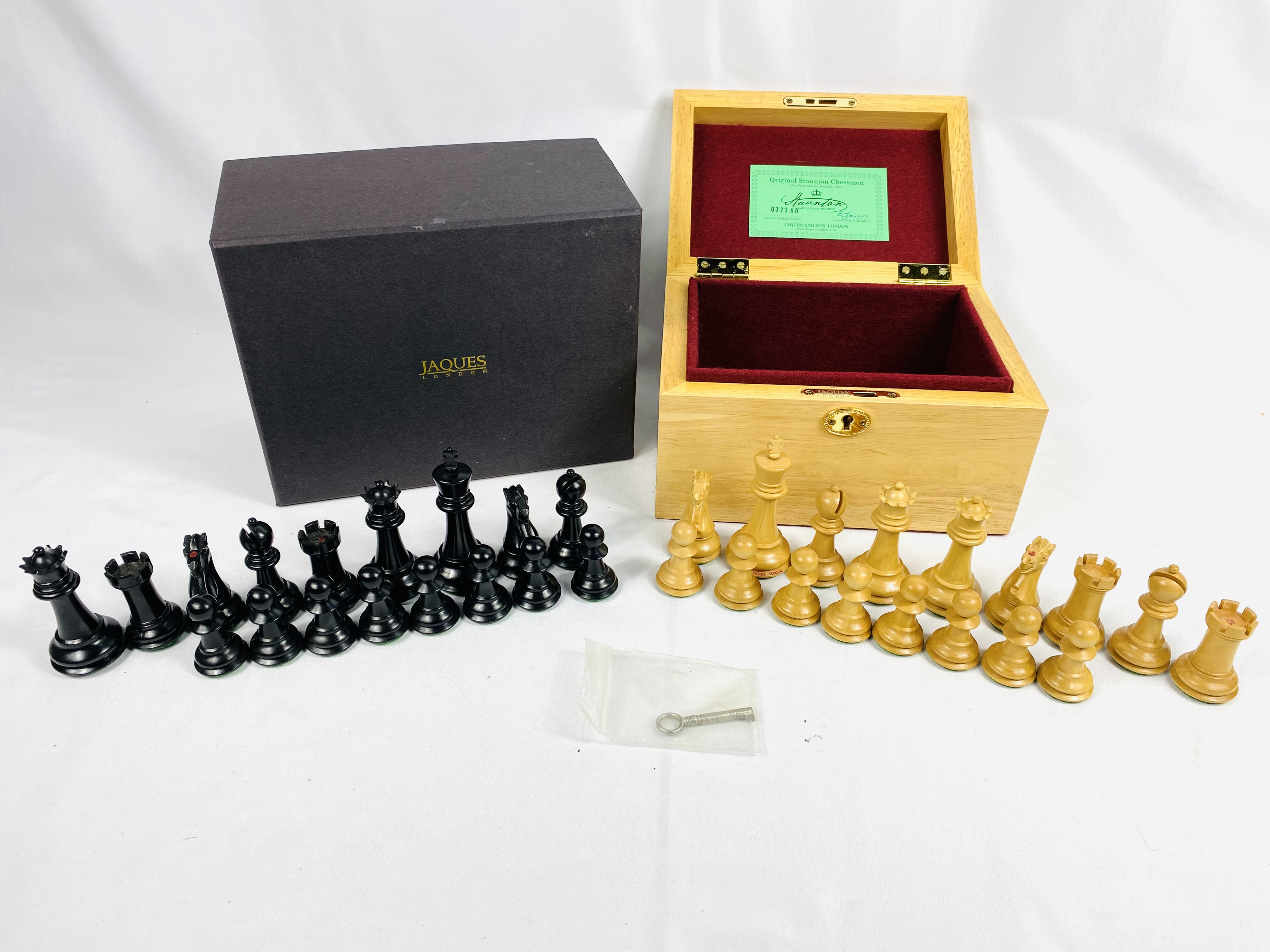 Jacque and Son Staunton limited edition chess set