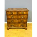 19th century mahogany veneer chest of drawers