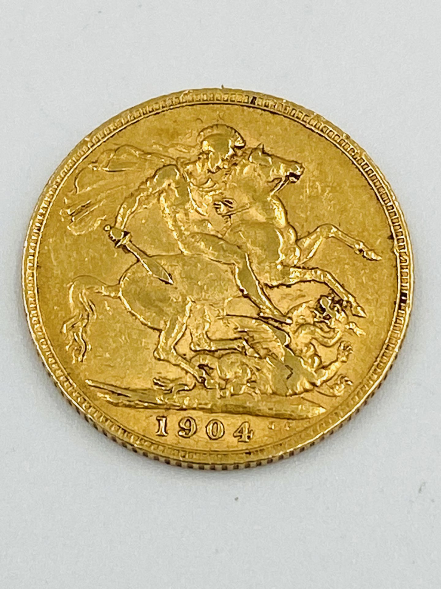 Edward VII sovereign, 1908