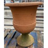 Terracotta urn planter. From the Estate of Dame Mary Quant