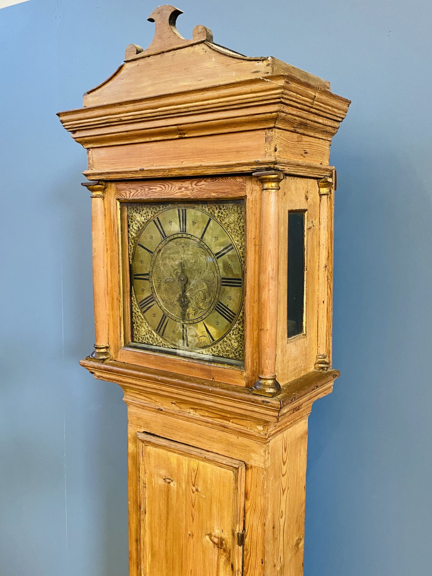 Longcase clock with brass dial. From the Estate of Dame Mary Quant - Image 3 of 7