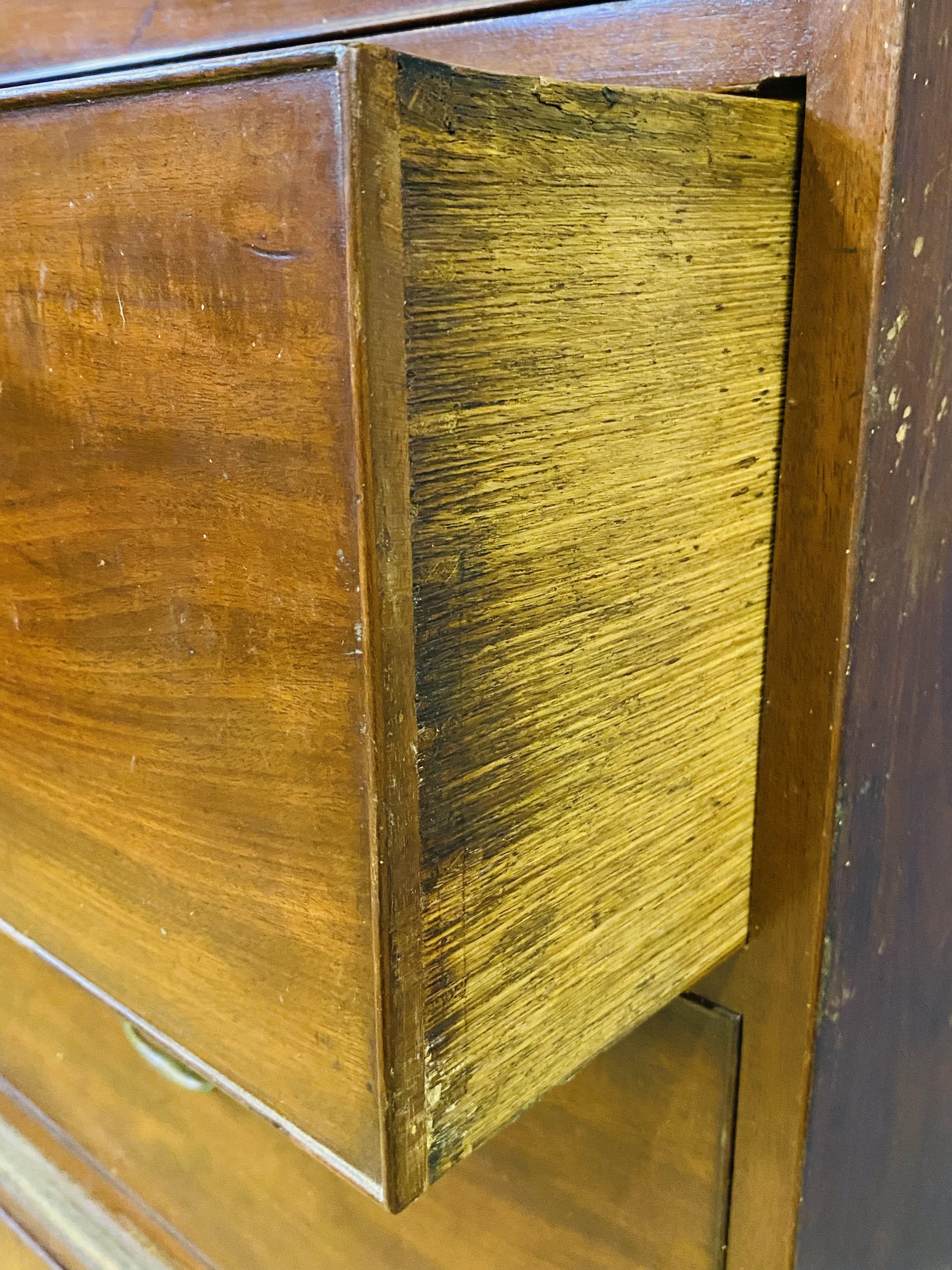 Victorian mahogany chest on chest - Image 5 of 5