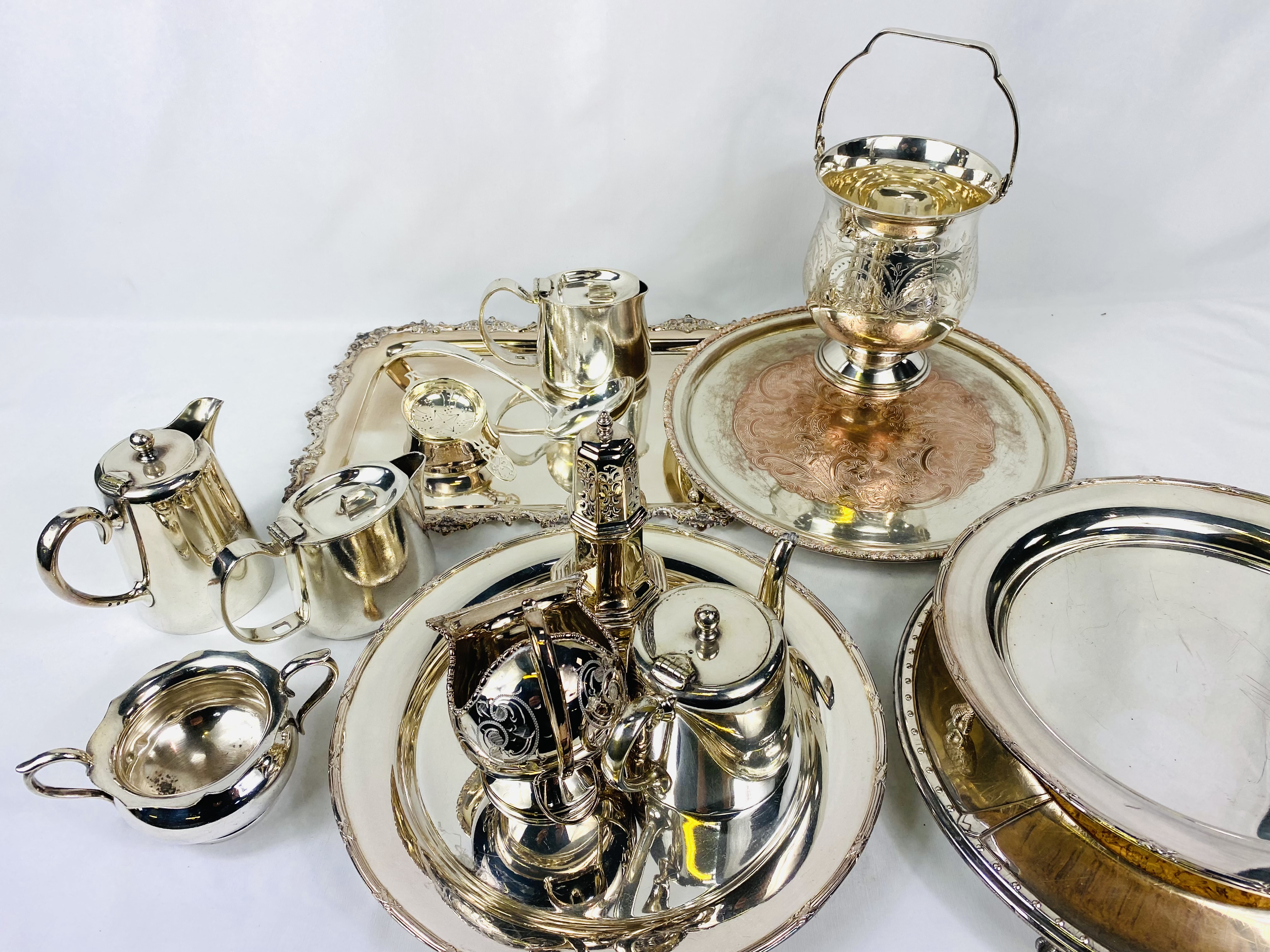 Quantity of silver plate